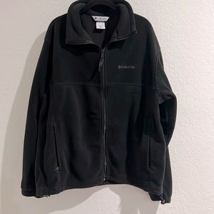 Columbia Sportswear Men’s Fleece Jacket Size XL Black Full Zip Up